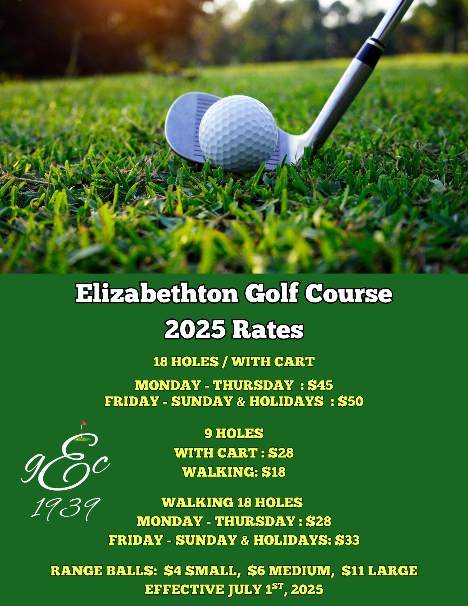 Golf Rates